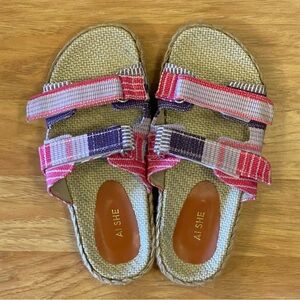 Pink/Purple Espadrille Slippers